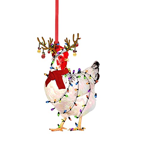 Christmas Decorations Christmas Tree Ornaments 2022 Chicken Christmas Rooster Hens With Scsrf Christmas Tree Decoration Hanging Ornament Thanksgiving Day Christmas Decorations For Tree,Car Pendant #TOP27