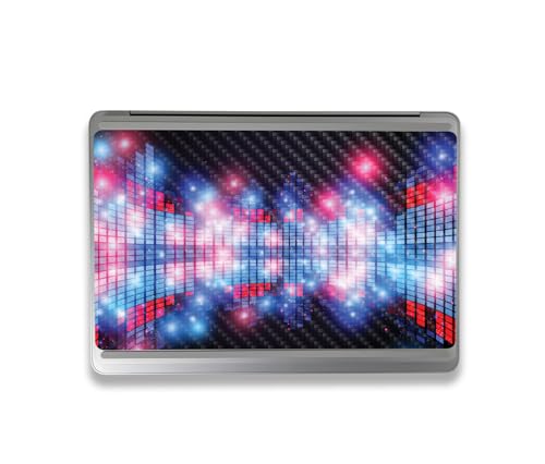 Image of MightySkins Carbon Fiber Skin Compatible with Microsoft Surface Laptop Studio 2 (2023) Full Wrap Kit - Neon Eq | Protective, Durable Textured Carbon Fiber Finish | Easy to Apply | Made in The USA