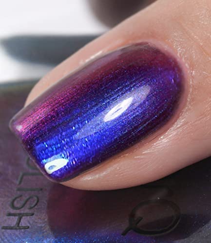 Douborq Sparkling Chrome Nail Polish,15Ml/0.52Fl Oz Holographic Chameleon Nail Polish Long-Lasting Shimmer And Iridescent Effect #TOP2