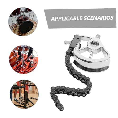 Pedal Doble Ajustable para Batería con Cadena y Accesorios miniatura 3