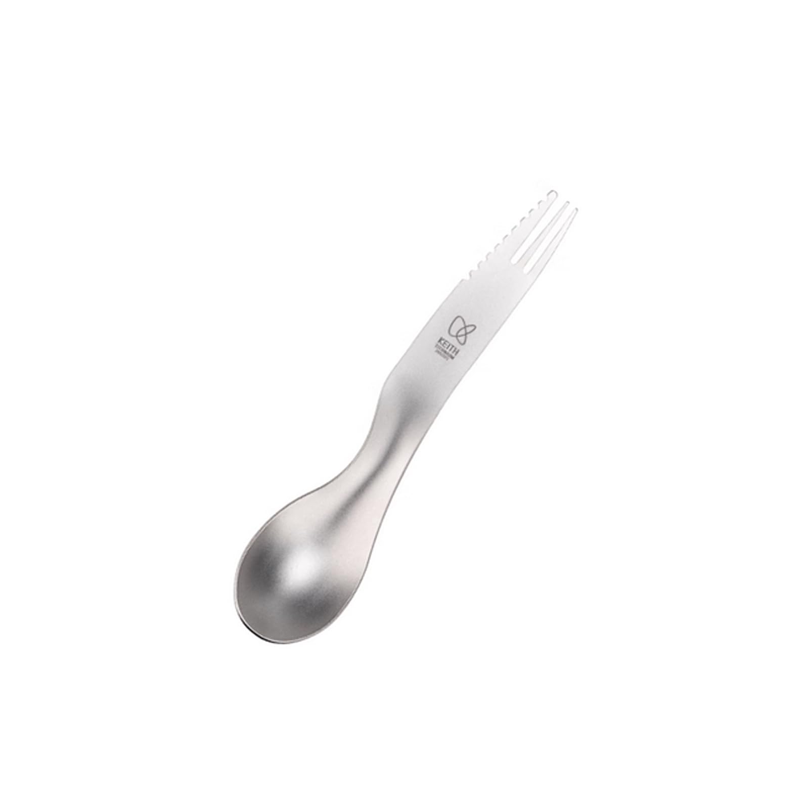 KEITH Titanio 3 in 1 - Posate da campeggio per esterni, cucchiaio spork, forchetta, con custodia, ultraleggere, posate da viaggio