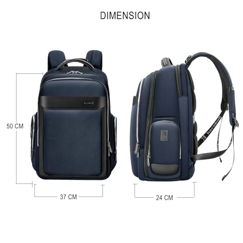 Image of HORNBULL Travel Backpack for Men 45L Large Heavy Duty Office Travel Laptop Bag Fit Upto 17 inch Laptop 1680D Polyester Water-resistant Padded Overnight Laptop /Clothes Bag with Multi-Pocket
