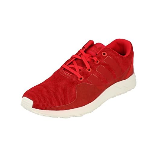 adidas Original ZX Flux ADV Tech träningsskor för män (UK 6 US 6,5 EU 39 1/3, röd vit S76394)