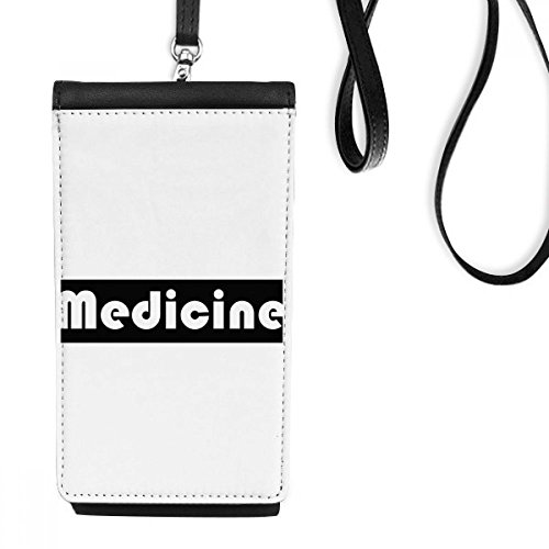 Sac de téléphone suspendu simili cuir noir pour amphi médecine