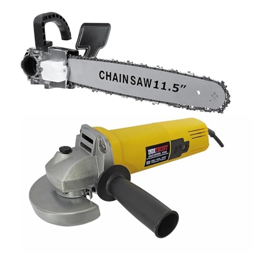Image of Inditrust Heavy duty 4inch Electric Angle grinder machine 950w with 11.5inch Chain saw bracket (Pack of 2) 100% Copper Winding