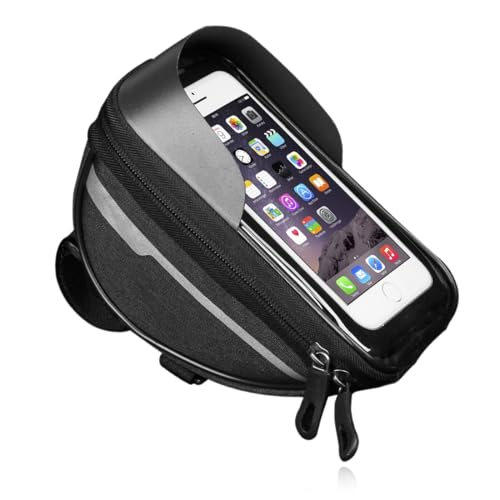 Soporte Movil Bicicleta Moto Impermeable,Soporte Movil Bicicleta,con Ventana para Pantalla Táctil,Accesorios de Ciclismo,Porta Móvil para Teléfono de hasta 6,8,para Bicicleta de Montaña y Carretera