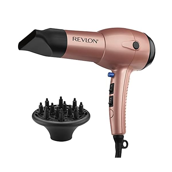 REVLON-1875W-Lightweight-Fast-Dry-Hair-Dryer Revlon Light & Fast Hair Dryer | 1875W Stunning Blowouts Easily and Comfortably