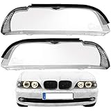  Scheinwerferglas Streuscheibe Set für E39 LCI Bj. 00-04 Halogen Scheinwerfer