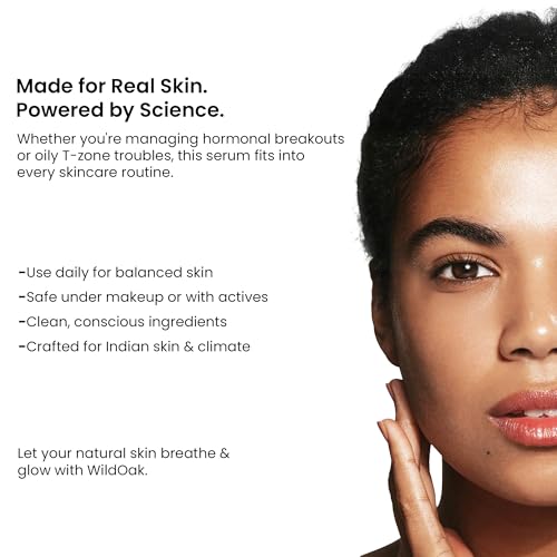 Image of WildOak 2% Salicylic Acid + Mandelic Acid Face Serum | Acne Killer, Blackheads & Excess Oil | Gentle & Great for Sensitive Skin | Pore Cleansing & Skin Exfoliation | For Men & Women | 30ml