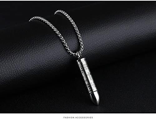 Miniatura 3 de Cross Necklace for Ashes Stainless Steel Cremation Jewelry Urn Engraved Bible Pendant Necklaces Memorial Gifts