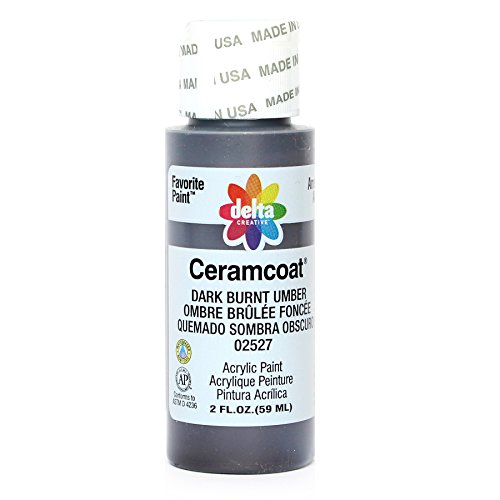 Plaid:Delta Acrilico Ceramcoat dipingere 2 once-Dark Burnt Umber/opaco
