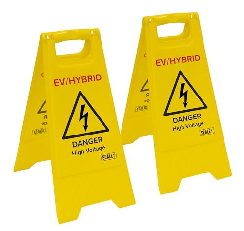 Panneau d'avertissement de sol hybride/EV Sealey durable