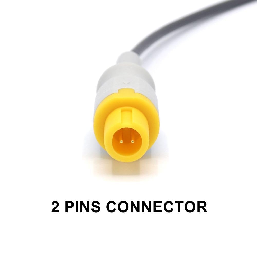 skmeditec Compatible con la sonda de temperatura reutilizable Comen, cable sensor de piel para adultos de 9,8 pies con conector de 2 pines, cable de repuesto