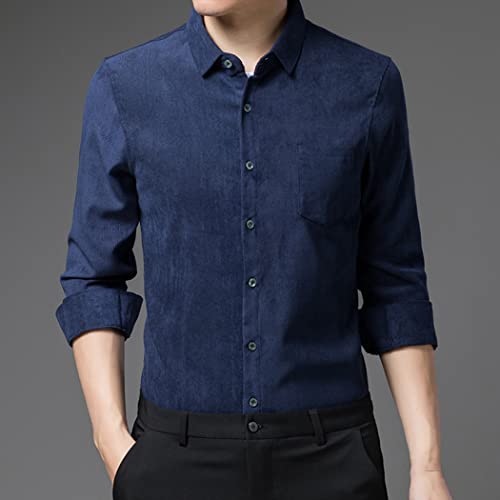 Chemises en velours côtelé pour hommes vestes épaisses manches longues hiver