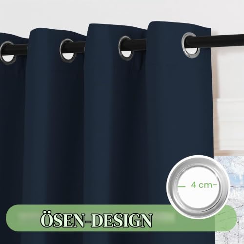 KGORGE Kälteschutz Thermovorhang mit Ösen Blickdichte Vorhänge – Ansicht 2