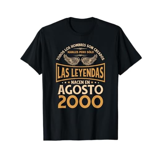 Cumpleaños Hombre Regalos Las Leyendas Agosto 2000 Camiseta
