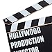 Luwecf TV Movie Film Clap Board, Clapper Board, Slateboard Movie Night Party Supplies Vintage Writeable Director Clapperboard
