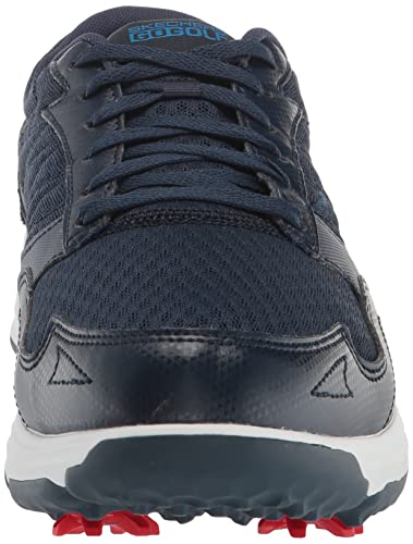 Skechers Men's Torque Sport Fairway Relaxed Fit Spiked Golf Shoe Sneaker, Navy/Blue, 8