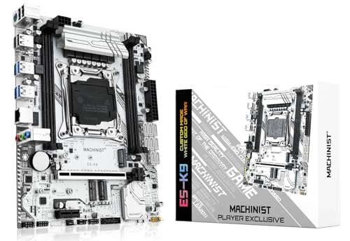 MACHINIST X99 LGA 2011-V3 Motherboard, Intel 5th/6th Gen Computer Server Motherboard with X99 Chipset (Micro ATX, PCIe 3.0, Dual M.2 Slot, SATA 6Gb/s, DDR4 ECC) for Intel Xeon E5 V3/V4, Core i7