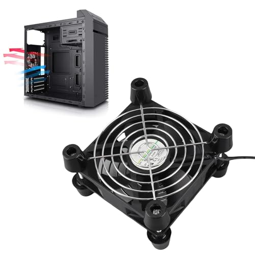 Ventilador de caja PC 90 mm USB para enfriar el mueble de televisión y componentes de audio