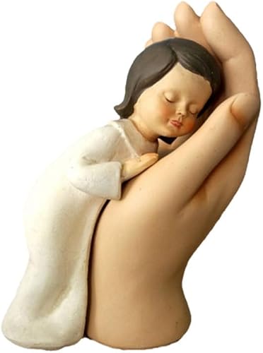 Miniatura 7 de Mother's Hand&Baby Figurines, Doll House Sleeping Baby, The Child who clings to Mother's Hand,Figurines Baby on Palm Statues for Home