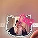 GALLIA Anime Hello Kit Mirror Vanity, Neon Mirror with Dimmable LED Lights, Perfect for Teen Girl Gift, Room Decor, 14.6