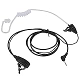 Pdflie 2.5mm Headset with PTT Mic Security Acoustic Tube Earpiece for Motorola Talkabout Radio T100 T200 T200TP T260 T260TP T265 T380 T400 T460 T600 T605 T605 T800 MH230R MR350R MT350R MS350R