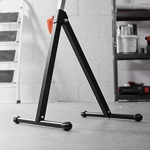 VonHaus Roller Stand - Adjustable Roller Stands for Woodworking, Heavy Duty Steel Base & Chrome Plated Roller - Workshop Roller Stand - Horse Shaped Tressell Stands for Woodworking Support