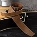 Custom Way Leather Guitar Strap, 2.3'' Wide, Personalized with Name, for Acoustic, Electric, Bass Guitar, Includes 2 Picks and Holder Case, Dark Brown