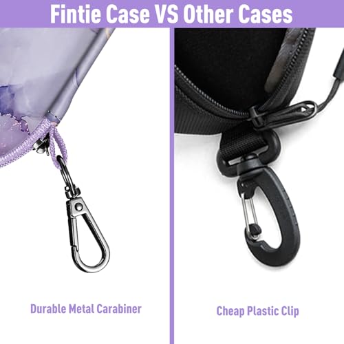 Image of FINTIE Sunglasses Case, Hard EVA Shell Shockproof Sport Glasses Case with Metal Carabiner Travel Zipper Eyeglasses Holder