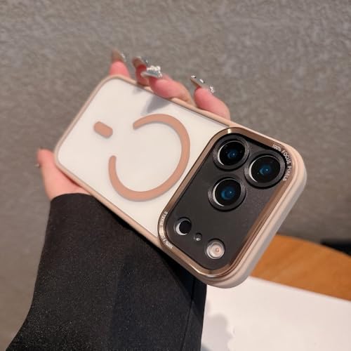 iPhone 17 Pro Max 17 Air �P�[�X �N���A PC �ϏՌ��A�[�}�[ �}�O�l�b�g���J�o�[ iPhone 13 14 15 12 11 16 Pro Max 16 Plus�p ShaMoGold �AiPhone17 Pro�p