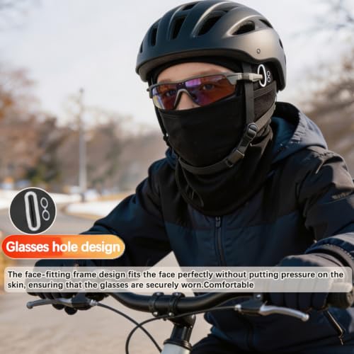 Image of Kids Balaclava Ski Mask for Skiing Cycling, Cold Weather Neck Warmer Windproof Thermal Face Mask for Boys /Girls