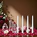 CANDLESEE 4 Pack White Taper Candles丨Taper Candles 10 Inch Dripless丨Unscented & Smokeless Candlesticks Bulk丨7-8 Hours Long Burning Tall Candles丨Ideal for Christmas Weddings Parties Dinner