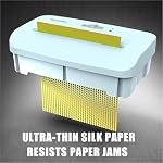 Automatic Shredded Paper Cutter, Crinkle Paper Shredded Cut Paper Machine, 7.5L Visible Transparent Window, Raffia Paper/25g & A4/70g, Pull - Power Off for Birthday/Wedding/Festival Decor