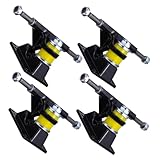 Construcción : hecho de aluminio, este eje de patineta está diseñado para ser resistente y de soportar gran presión para un duradero, amortiguación para patinetas, accesorios de patineta