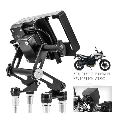 Support navigation moto extensible et réglable avec recharge USB - 2