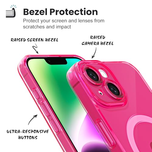 Coque iPhone 14 MagSafe transparente mignonne et résistante aux chocs - 5