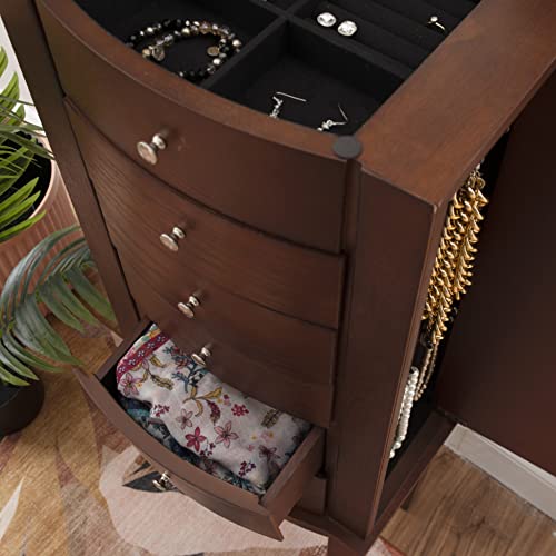 Powell Merlot Jewelry Armoire, #TOP7