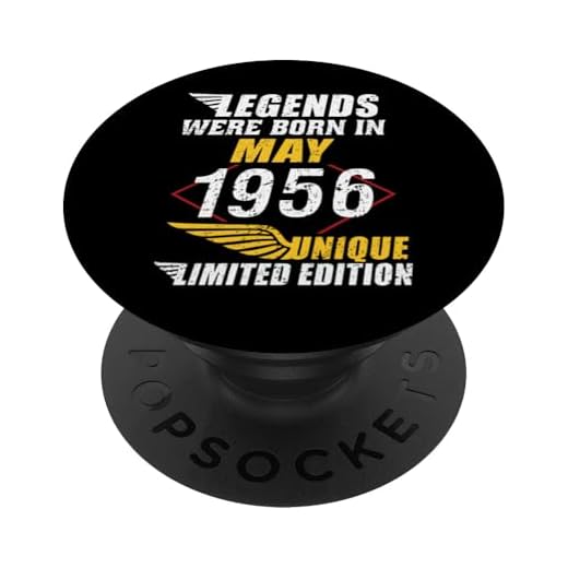 Cumpleaños Mayo 1956 Edición Limitada Regalo Legend May PopSockets PopGrip Intercambiable
