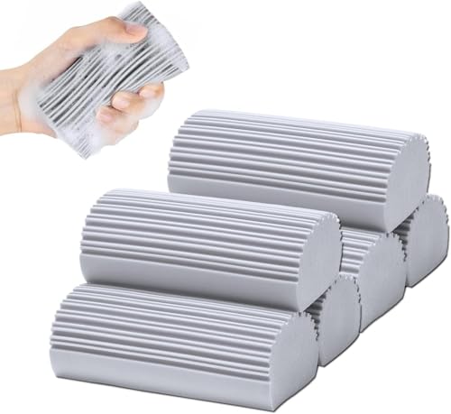 Esponja Atrapapolvo Pack 6 | Esponja Atrapa Polvo y Pelo | Reutilizables, Duraderas, Súper Absorbentes | Esponja Limpieza Hogar | Esponja Atrapa Polvo y Pelos | Atrapa Polvo | Esponja Quita Polvo