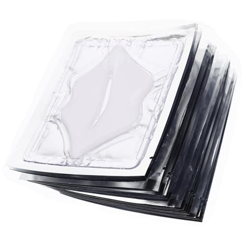 ABOOFAN Mascarillas Labiales de Gel Hidratantes Colágeno 25 Unidades Blancas para Labios Secos Almohadillas Nocturnas Anti-Desecantes y Reparadoras para Cuidado E Hidratación Profunda