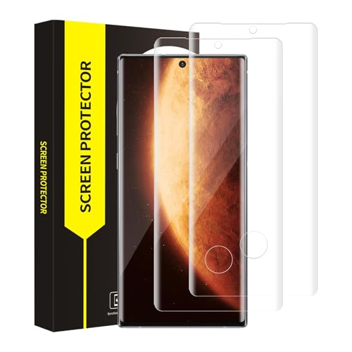 Cable Leader 2 Stück Schutzfolie für Panzerglas für Samsung Galaxy Note 10 Plus, 3D 9H Härte Stoßfänger Samsung Note 10 Plus Displayschutzfolie, HD Kristallklar Anti-Schmutz Note 10 Plus Schutzglas