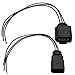 Produktbild VGOL 2 Stück 3-poliger Ölstandssensor-Stecker, Kabelbaum (männlich und weiblich), kompatibel mit Audi 1J0973703 8K0973703 3D0973703 Automobil-Ersatzteilen