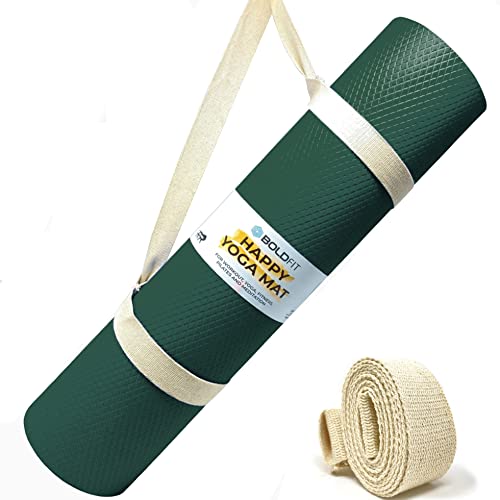 Boldfit Yoga Mats For Kids, Women and Men Exercise For Home, Gym Mat Anti Slip, 6Mm - Eva, Green