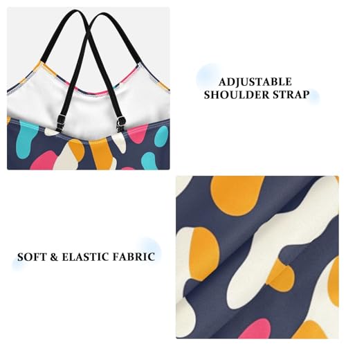 KLL Modern Leopard Pattern Toddler Girl 1 Piece Swimsuits Beach Swimwear Adjustable Shoulder Strap Cute3