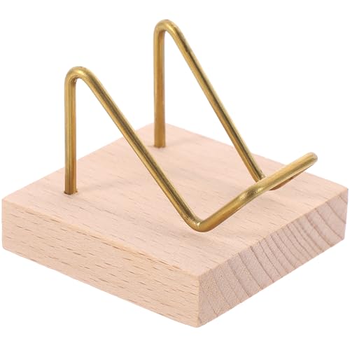 Genérico Exhibidor de Minerales de Madera Natural para Piedras y Cristales Soporte Decorativo Pequeño para Bolas Esféricas y Objetos de Colección Adecuado para Hogar Oficina y