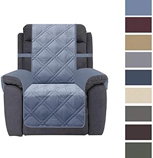Ameritex Recliner Chair Cover with Anti-Skip Dog Paw Print 100% Water-Resistant Quilted Furniture