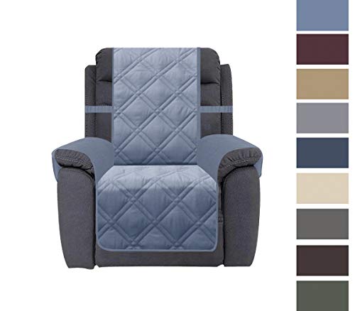 Ameritex Recliner Chair Cover with Anti-Skip Dog Paw Print 100% Water-Resistant Quilted Furniture