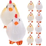 Ornement de jardin miniature - polyvalent, cette figurine convient à la maison, au bureau, au café et autres lieux, petite décoration de poulet