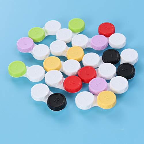 HEALLILY 15PCS Caso de Lente de Contato Caixa de Lente de Contato À Esquerda/Direita Olhos Titular C